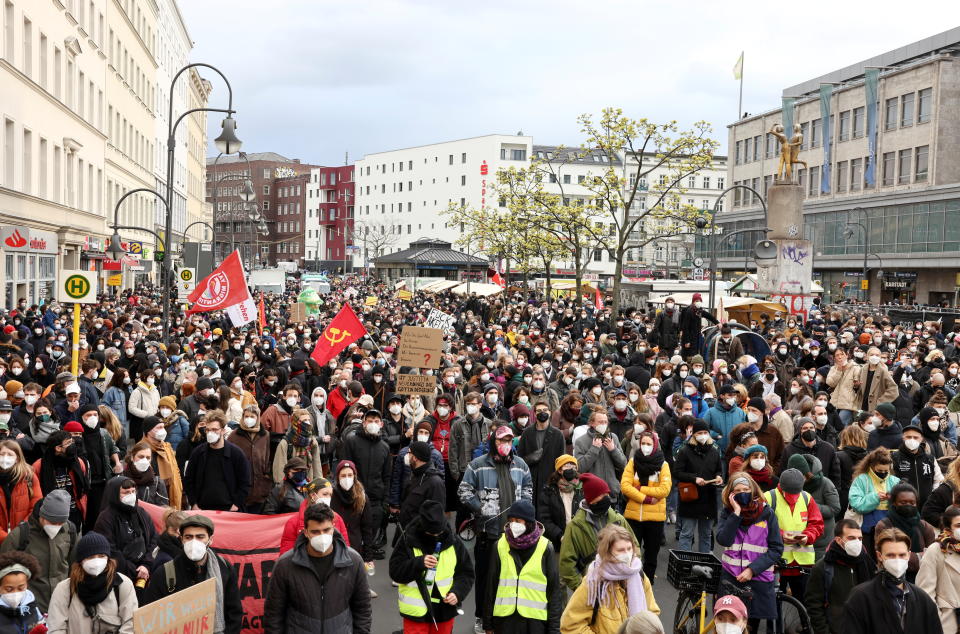 Die Mieterdemo in Berlin (Bild: REUTERS/Christian Mang)