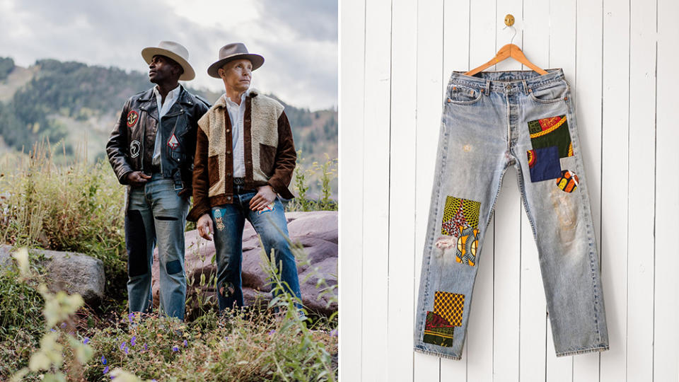 Gogo and Moore's best-selling product in N.Y.C. has been its vintage Levi's 501s repaired with vintage fabrics.