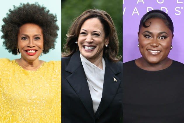 Jenifer Lewis, Kamala Harris, Danielle Brooks - Credit: Eric McCandless/ABC/Getty Images; Brendan Smialowski/AFP/Getty Images; Unique Nicole/WireImage