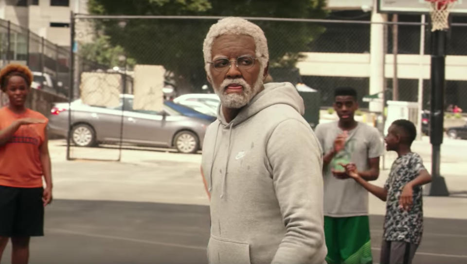 Kyrie Irving reprises his role as Uncle Drew for a full-length feature film. (Screen shot)