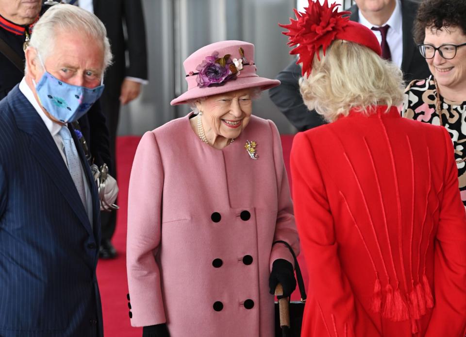 Prince Charles, Queen Elizabeth II and Camilla Duchess of Cornwall