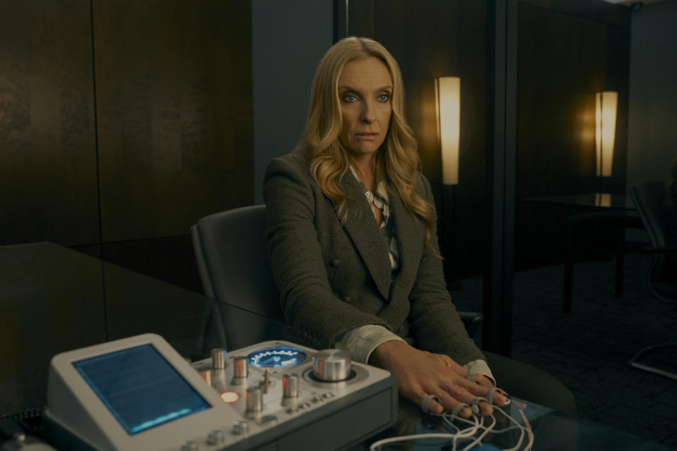 Toni Collette as Margot Cleary-Lopez in the Prime Video series The Power (Katie Yu/Prime Video)