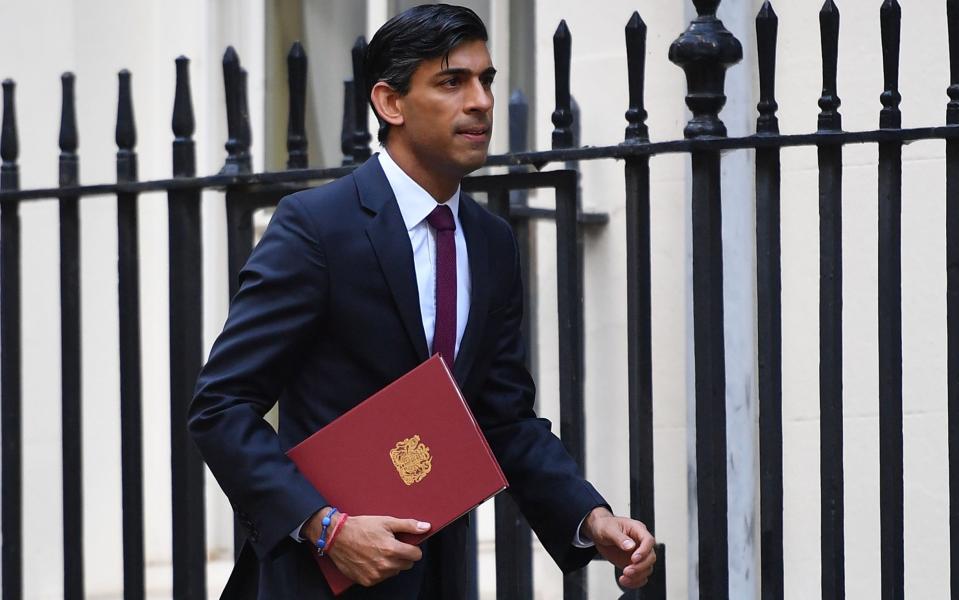 Rishi Sunak is reportedly set to announce an extension to the furlough scheme - Justin Tallis/AFP