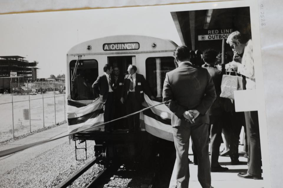 Images of the MBTA Red Line construction and opening 50 years ago. Images are from the Quincy Historical Society collection  on Wednesday, July 21, 2021.