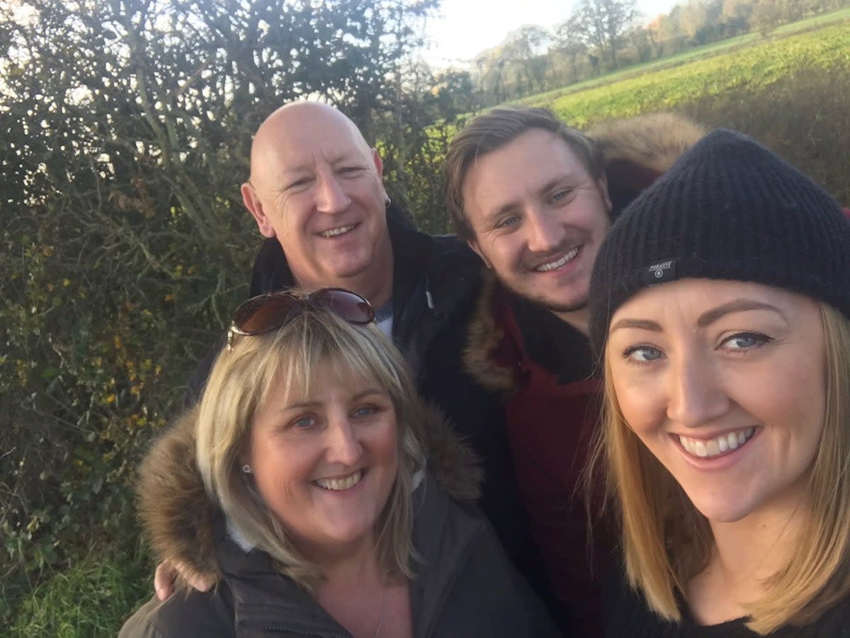 63-year-old Colin was on a trip to Peyia, Cyprus, with his wife Sue, their children, Ellen and Matthew, and Sue’s mum, Ann (Sue Greenway / SWNS)