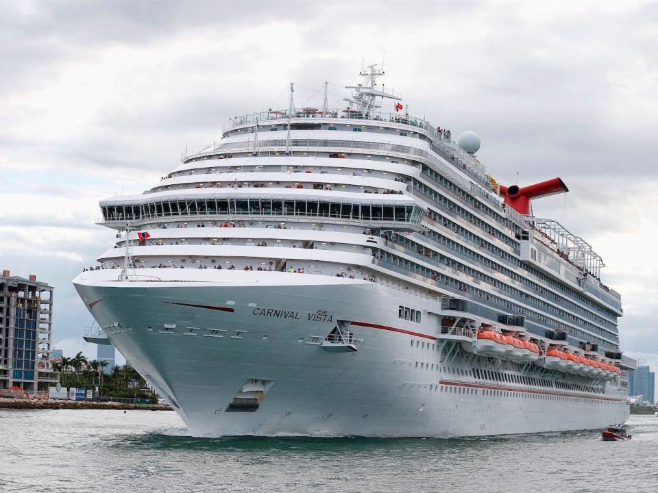 The Carnival Vista cruise ship.