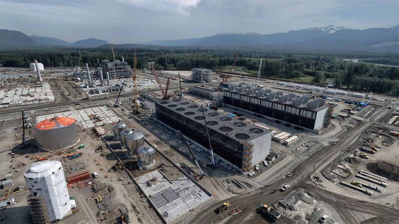 FILE PHOTO: LNG Canada site construction activities are held, in Kitimat