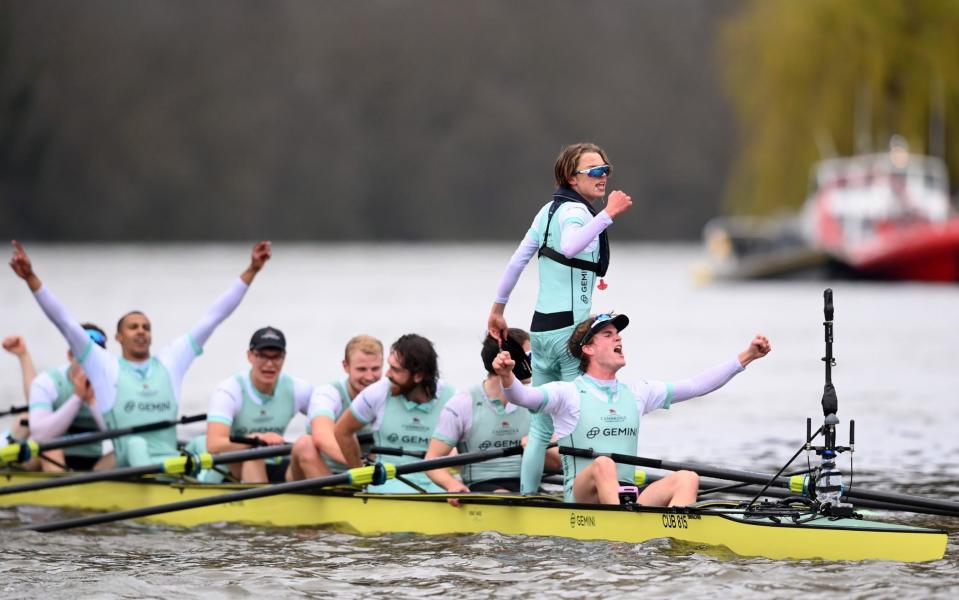 Cambridge celebrate winning the boat race - Alex Davidson/GETTY