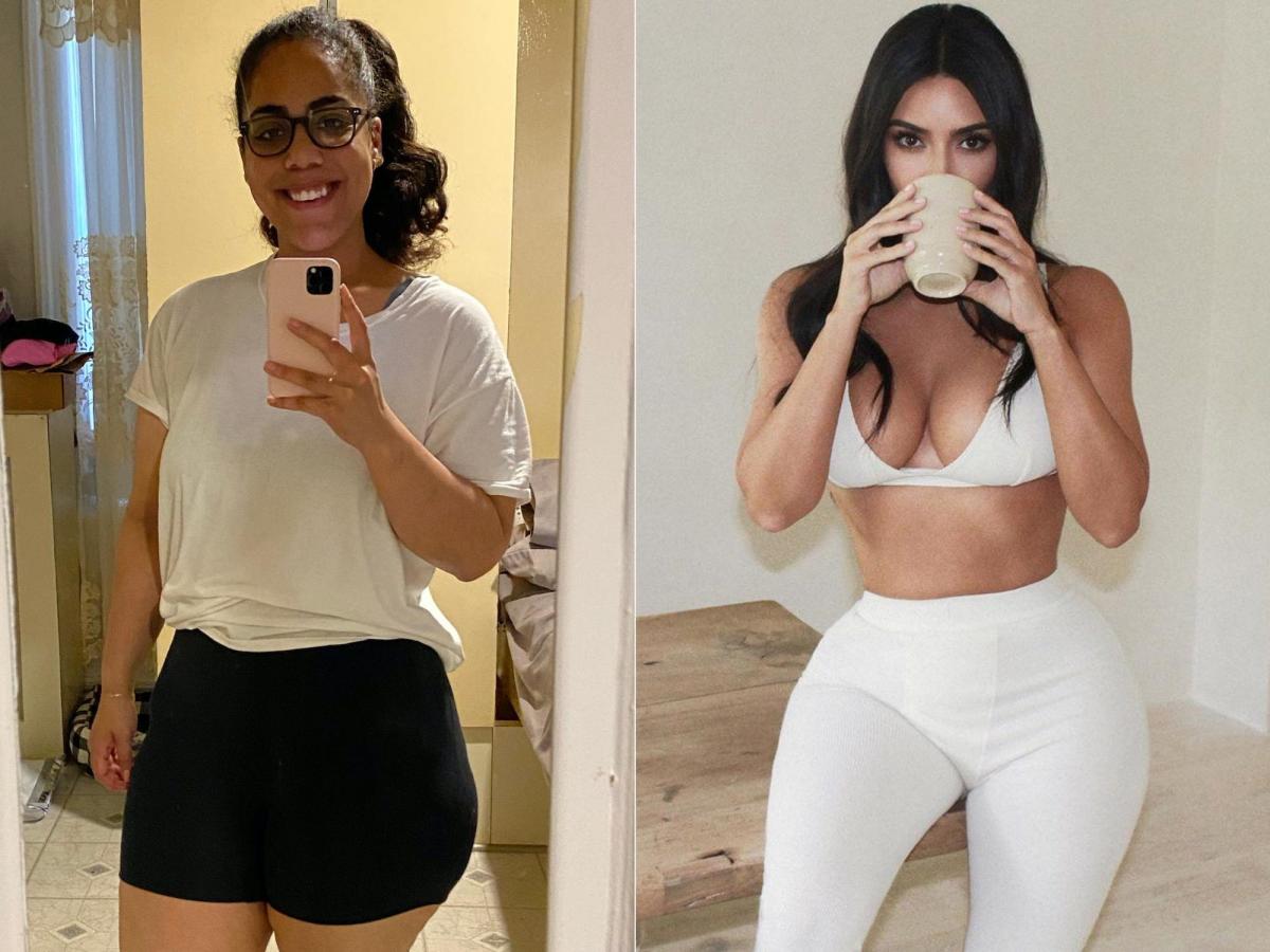 I'm a size 16 & bought a haul from Kim Kardashian's Skims - the bodysuit  was see-through