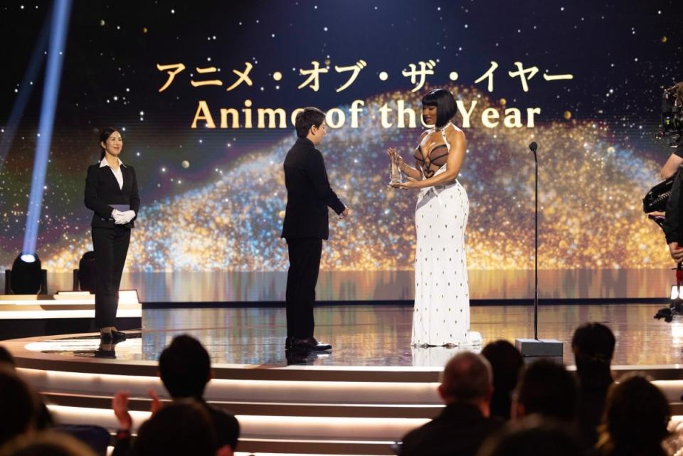 Megan Thee Stallion presented the Anime of the Year award. <p>Crunchyroll</p>