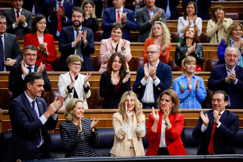 Moción de censura contra el Gobierno español en el parlamento en Madrid