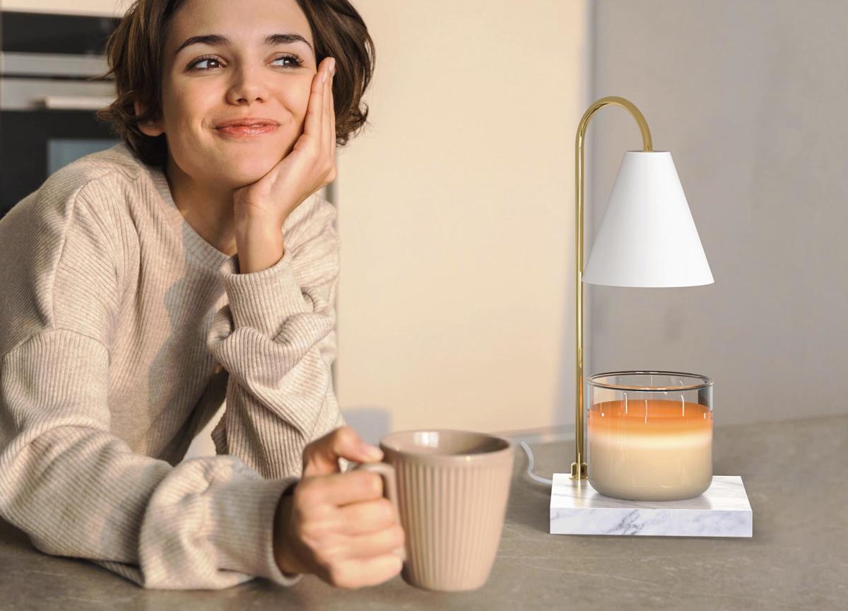 Nouvati Candle Warmer/Coffee Warmer with Mug Set