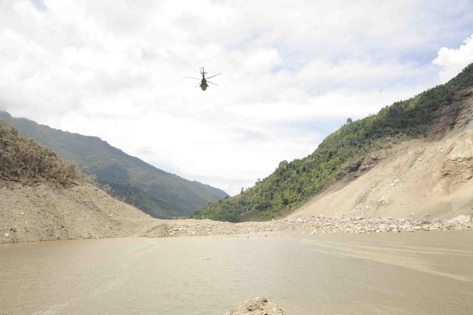 Landslide in northern Nepal