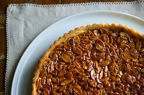 Almond and Tangerine Shortbread Tart