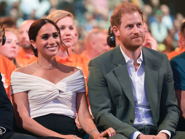 Chris Jackson/Getty Prince Harry and Meghan Markle attend the Invictus Games in The Hague, the Netherlands in April 2022.
