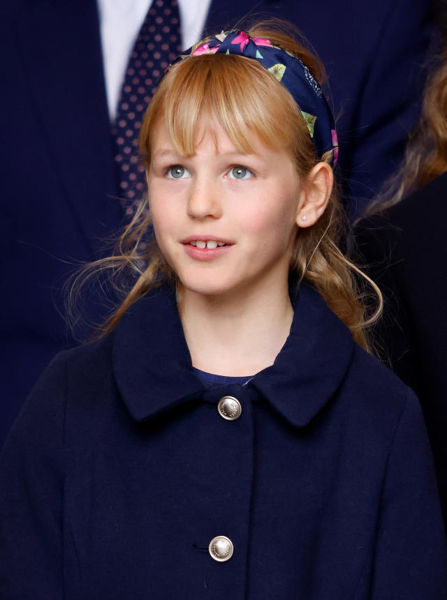 Isla Phillips attends a Service of Thanksgiving for the life of Prince Philip at Westminster Abbey in March 2022. (Getty Images)