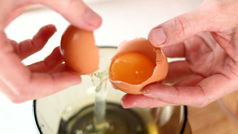 separate egg yolks