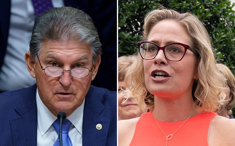 Sens. Joe Manchin, D-W. Va., and Kyrsten Sinema, D-Ariz.