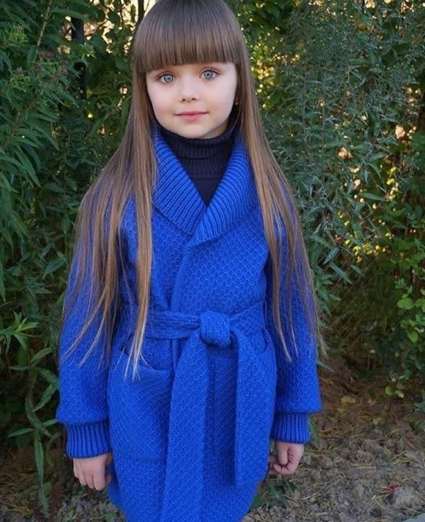 Each photo receives hundreds of comments about the youngster’s doll-like features and striking blue eyes. Photo: Instagram