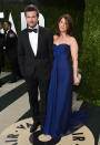 Jason Bateman (L) and Amanda Anka arrives at the 2013 Vanity Fair Oscar Party hosted by Graydon Carter at Sunset Tower on February 24, 2013 in West Hollywood, California.