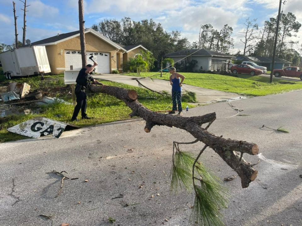 Hurricane Ian damage and recovery in North Port, Florida