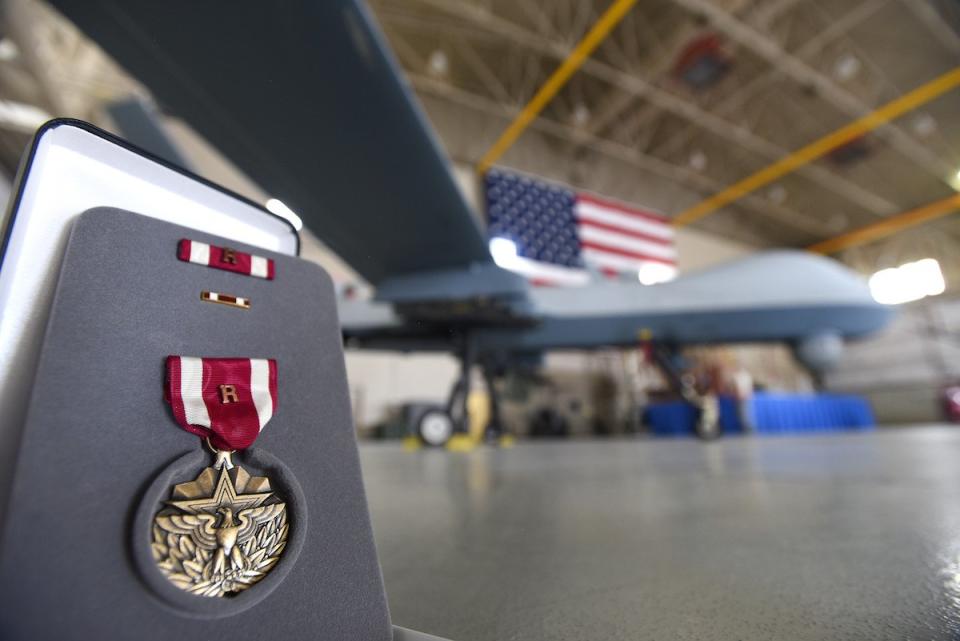 US Air Force award medal r remote device MQ-9 Reaper Creech