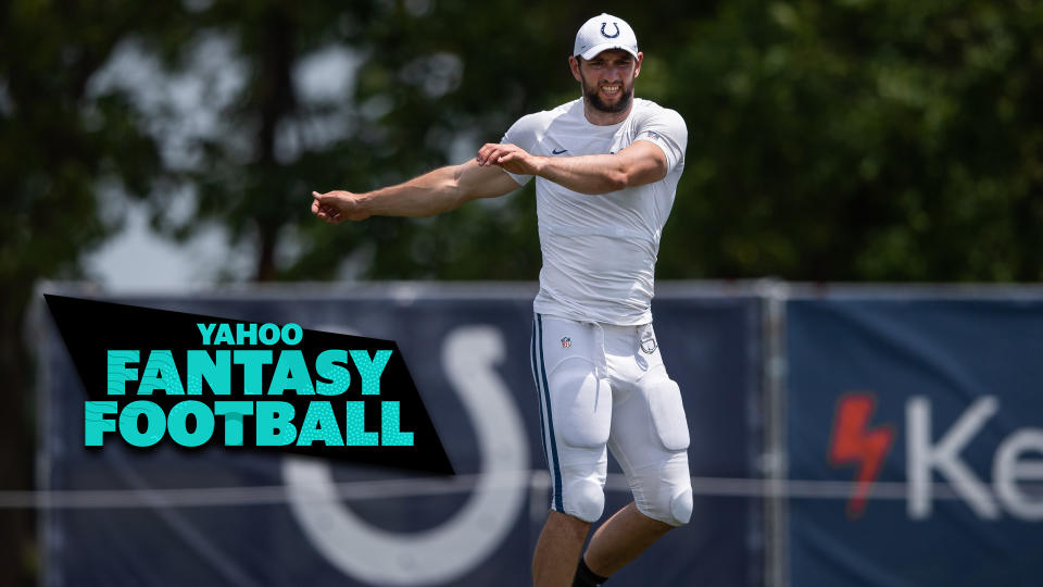 Liz Loza & Matt Harmon discuss the Andrew Luck injury situation on the latest Yahoo Fantasy Football Podcast. (Photo by Zach Bolinger/Icon Sportswire via Getty Images)