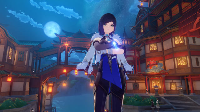 Yelan, the 5-star Hydro bow character from Liyue, will be making her debut in the first phase of Genshin Impact version 2.7. (Photo: HoYoverse)