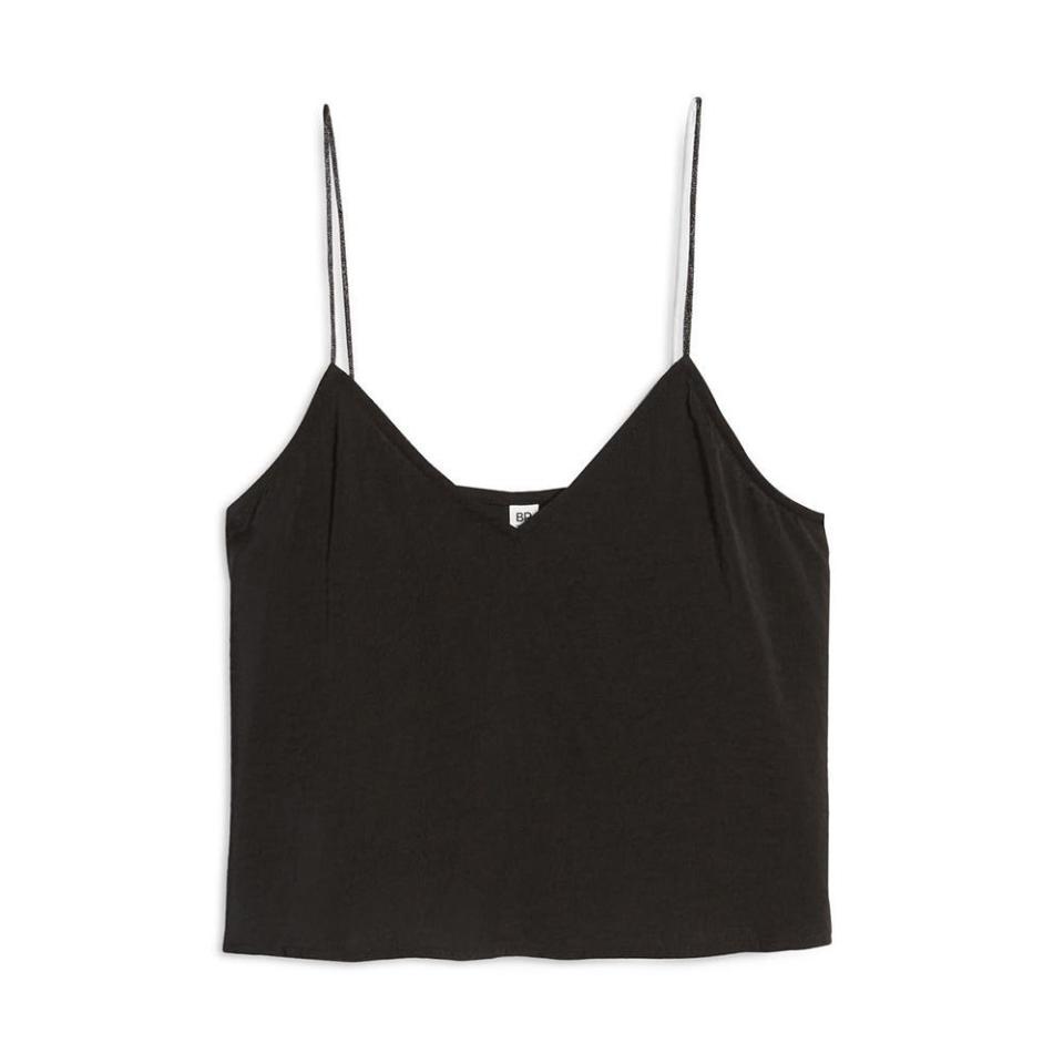 1) Crop Satin Camisole