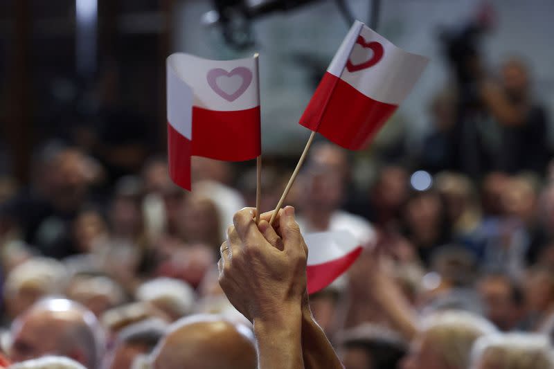 FILE PHOTO: Parties hold final rallies for the Polish election campaign