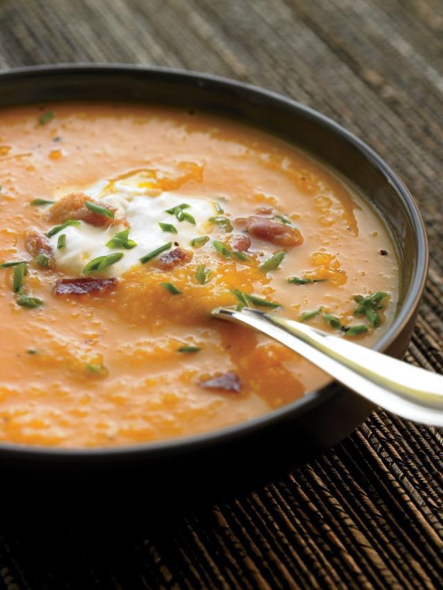 Slow Cooker Pumpkin Curry Soup - The Almond Eater