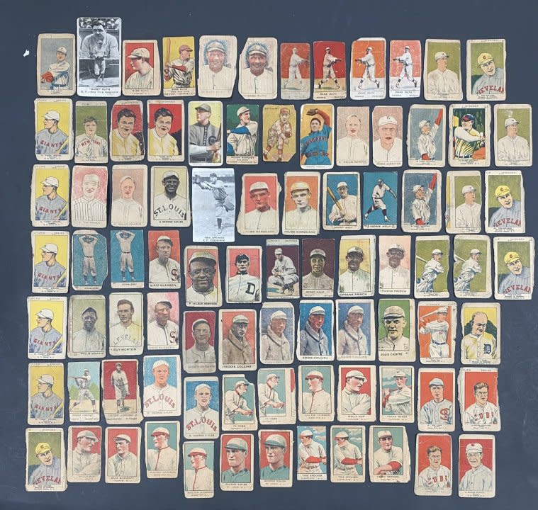Hundreds of vintage and rare baseball cards, including 20 Babe Ruth cards, will soon head to market after they were found in a Northern California home. (Auction Monthly)