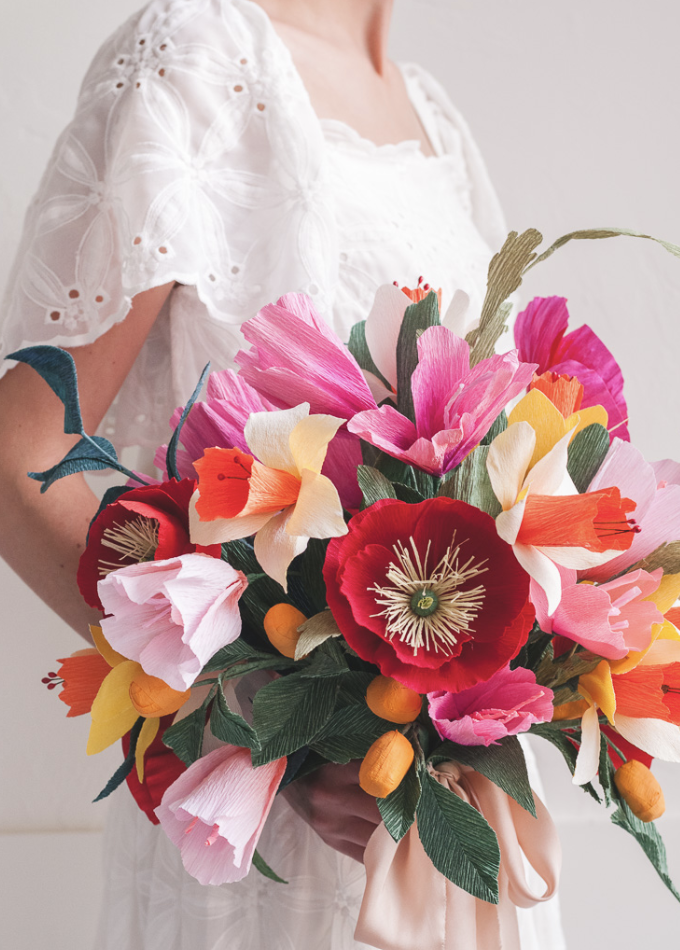 Cinco de Mayo Wedding Paper Bouquet