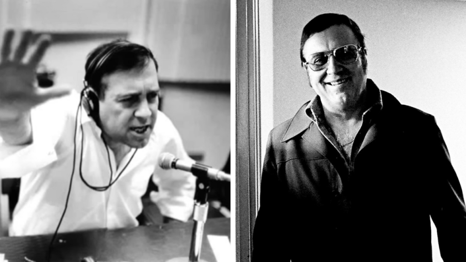 Jean Shepherd Left: 1974; Right: 1975