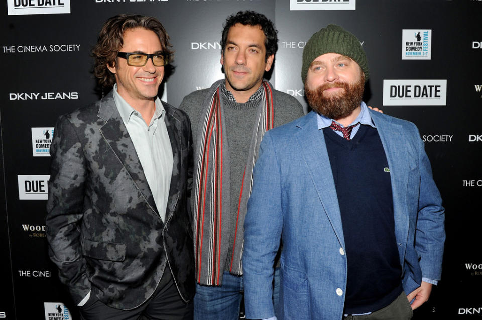 Due Date NYC Screening 2010 Robert Downey Jr. Todd Phillips Zach Galifianakis