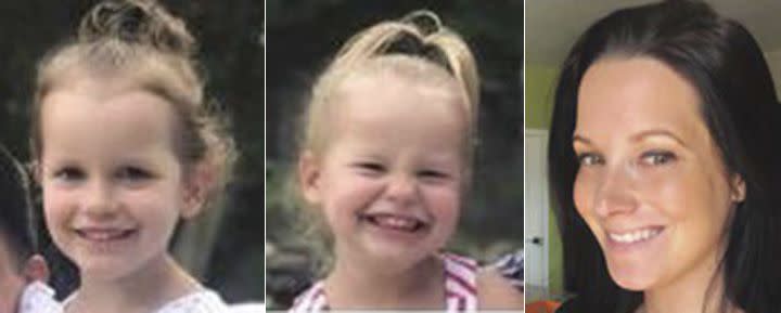 Bella, 4, Celeste, 3, and Shanann Watts were found dead in August. Source: AP