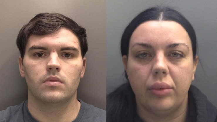 Vincent Horsfall, 30, and his girlfriend Fiona Crooks, 29, have been jailed. (Merseyside Police)