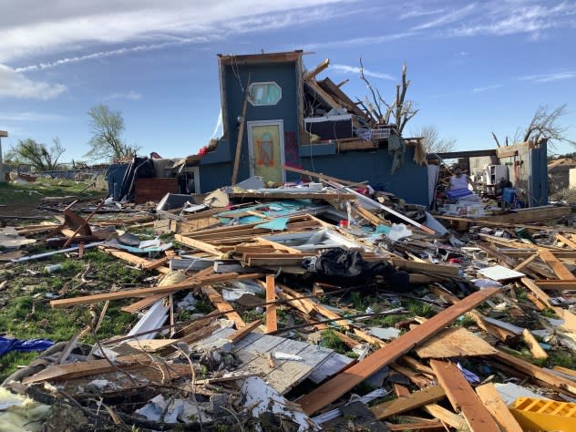 Tornado damage at Elkhorn, Nebraska April 27, 2024. (NWS)