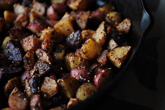 A Medley of Roasted Potates with Homemade Za'atar