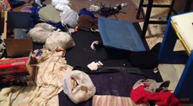 Seven special needs children were locked in this filthy room in Richmond, according to Fort Bend County investigators. Source: KHOU.