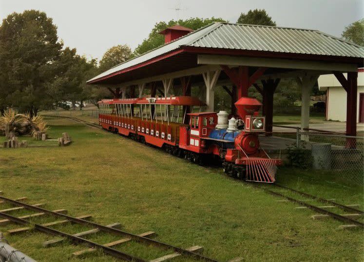 Mini train at Spring River Zoo in Roswell, NM