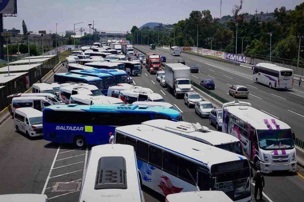 bloqueo transportistas mexico pachuca