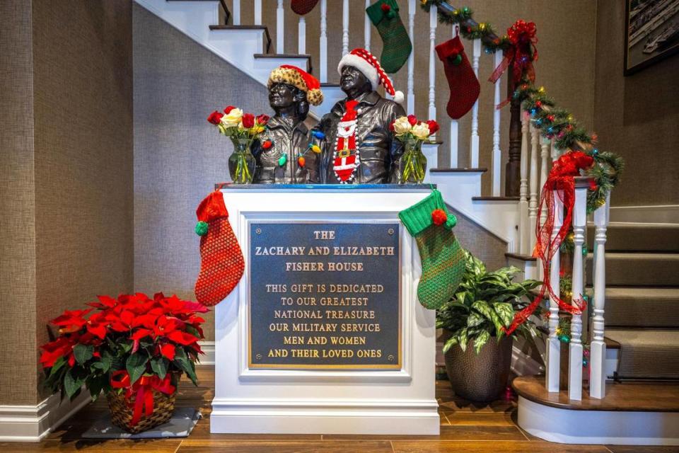 The Lexington Fisher House, decorated recently for the holidays, opened in April 2023 on the VA’s Leestown Campus in Lexington, Ky. Veterans and their families can stay for free at the Fisher House while receiving medical care at the VA.