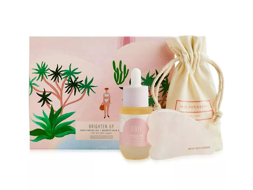 Miss Patisserie Brighten Up Facial Oil, Gua Sha Gift Box