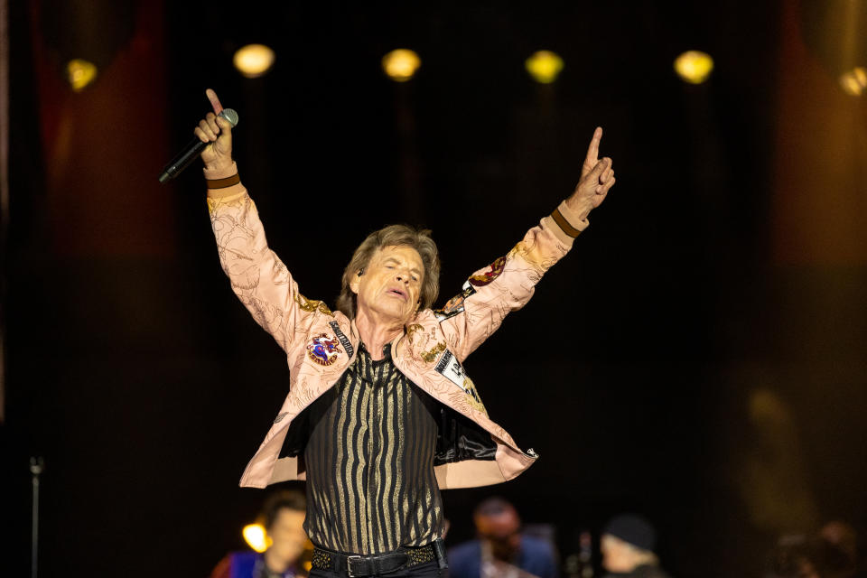 Mick Jagger of The Rolling Stones at SoFi Stadium - Credit: Christopher Polk/Variety