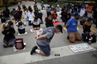 Protests against the death in Minneapolis police custody of George Floyd, in Doral