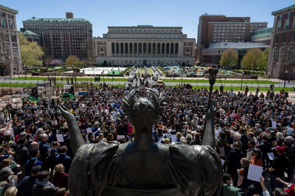 Columbia has been engulfed by anti-Israel student protests for more than a week. Getty Images