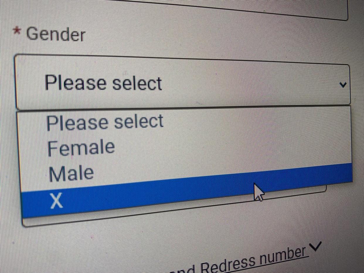 Activists have been pushing for X gender markers to be available on provincial ID since Quebec Superior Court forced the government to change its Civil Code in 2021. (Porter Airlines - image credit)