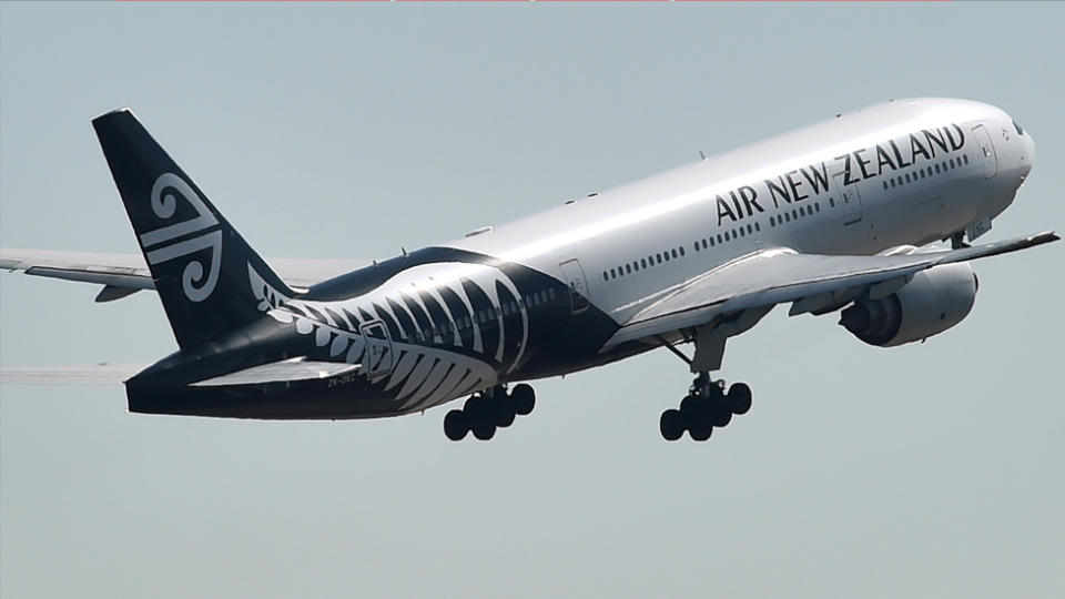Air New Zealand plane. 