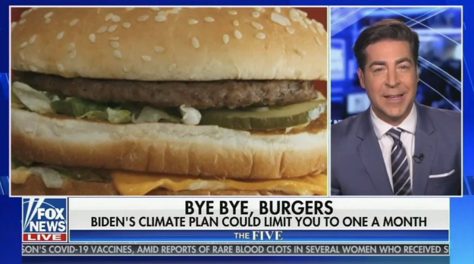 "Bye bye, burgers"